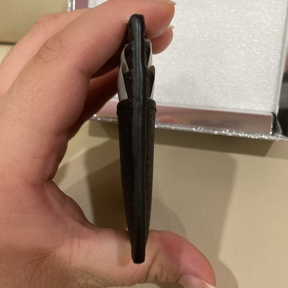 NWT Kate Spade Black Sparkle Glitter Tinsel Boxed Small Card Holder Wallet - Picture 10 of 15